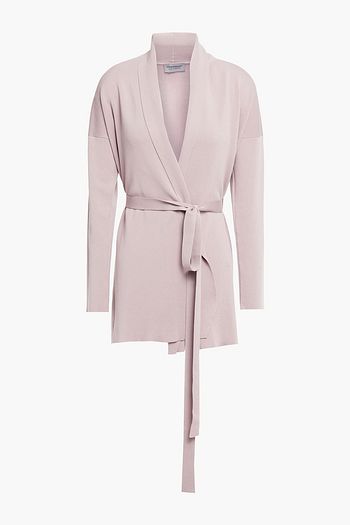 JOHN SMEDLEY Belted knitted cardigan