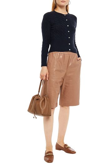 N.PEAL Cable-knit cashmere cardigan