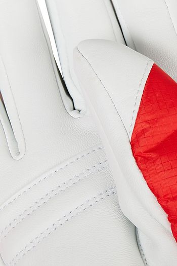 BOGNER Two-tone leather and shell ski gloves