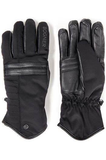 BOGNER Naila leather and shell ski gloves