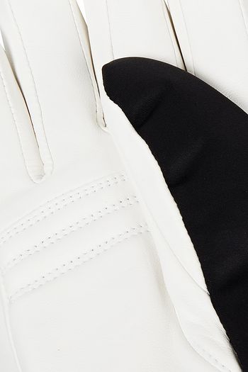 BOGNER Naila two-tone leather and shell ski gloves