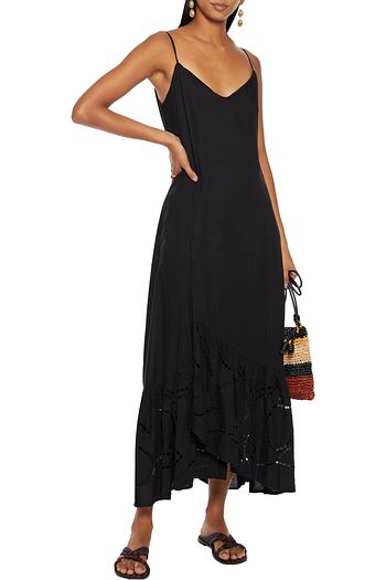 VIX PAULA HERMANNY Elma broderie anglaise voile midi dress