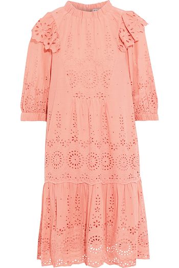 SEA Daisy ruffled broderie anglaise cotton dress