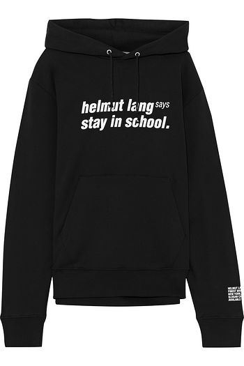 HELMUT LANG Oversized printed French cotton-terry hoodie