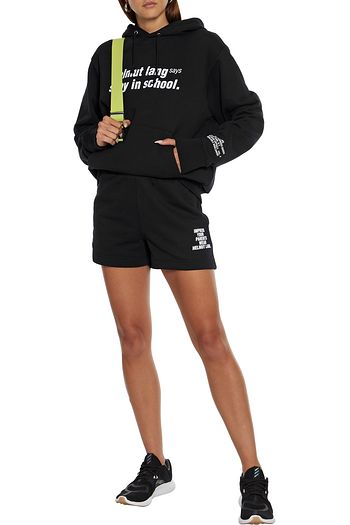 HELMUT LANG Oversized printed French cotton-terry hoodie