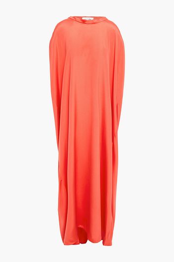 VALENTINO Silk-cady midi wrap dress