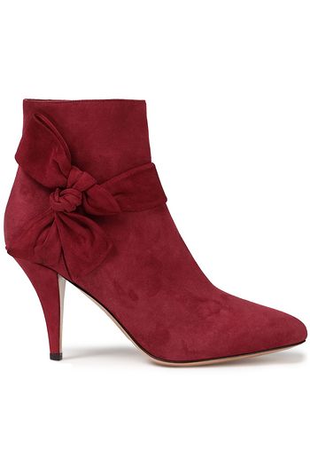 VALENTINO GARAVANI Ankle Boots aus Veloursleder mit Knotendetail