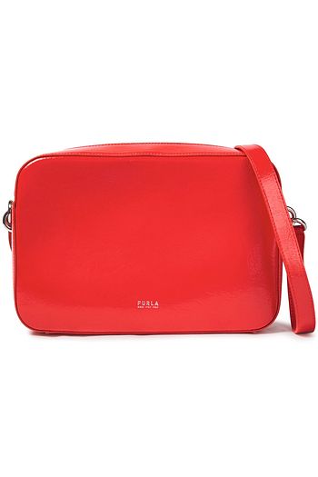 FURLA Crinkled glossed-leather shoulder bag