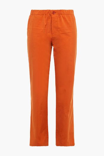 LORO PIANA Karottenhose aus einer Baumwoll-Seidenmischung