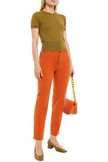 LORO PIANA Karottenhose aus einer Baumwoll-Seidenmischung