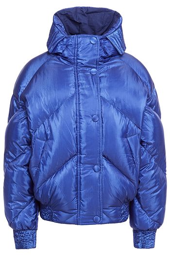 IENKI IENKI Bomberjacke aus gestepptem Shell mit Daunenfüllung, Kapuze und Metallic-Effekt