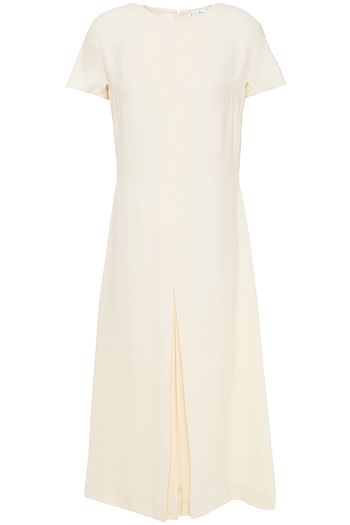 LORO PIANA Pleated silk-crepe midi dress