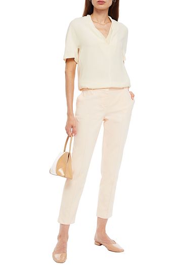 LORO PIANA Cropped mid-rise slim-leg jeans