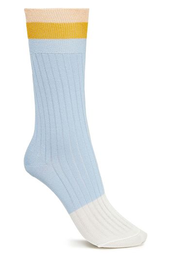 STELLA MCCARTNEY Ribbed striped cotton-blend socks