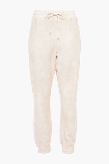 ONIA Faded French cotton-terry track pants