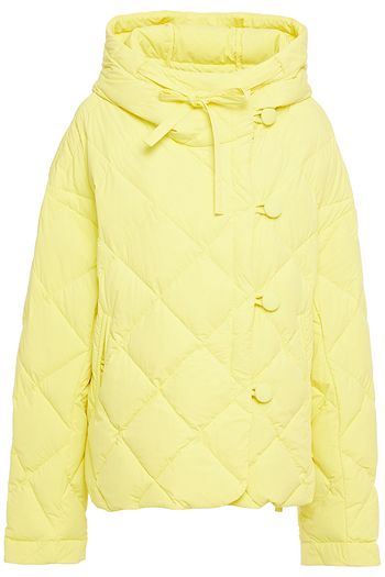 IENKI IENKI Quilted shell hooded down coat