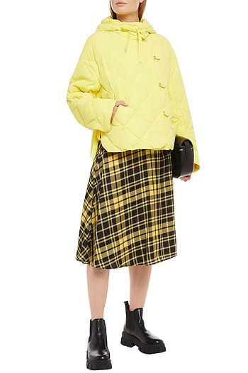 IENKI IENKI Quilted shell hooded down coat