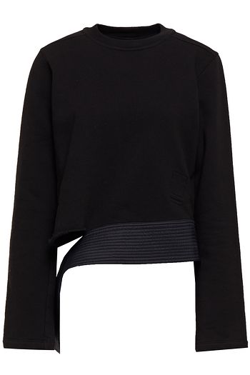 DRKSHDW BY RICK OWENS Creatch shell-paneled cotton-fleece sweatshirt