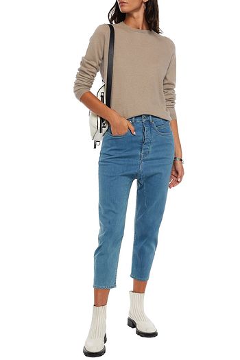 RICK OWENS Biker Level brushed cashmere sweater
