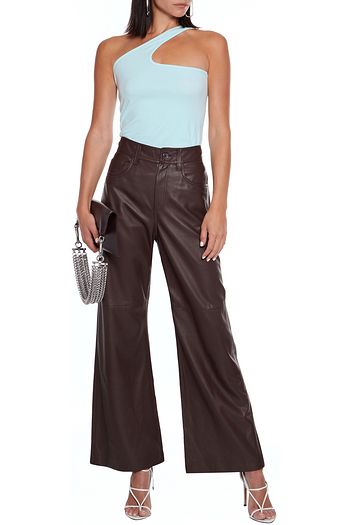 HELMUT LANG One-shoulder cutout stretch-jersey top