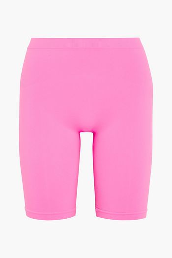 HELMUT LANG Neon stretch-knit shorts