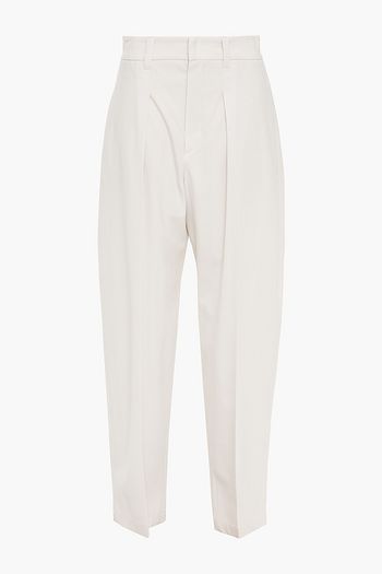 BRUNELLO CUCINELLI Karottenhose aus Twill aus einer Wollmischung
