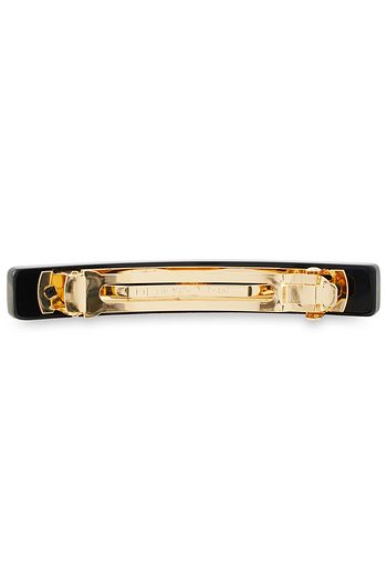 THE MARC JACOBS Goldfarbene Haarspange mit Harz und Kristallverzierung