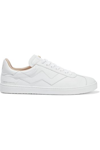 STUART WEITZMAN Daryl embellished printed leather sneakers