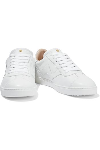 STUART WEITZMAN Daryl embellished printed leather sneakers