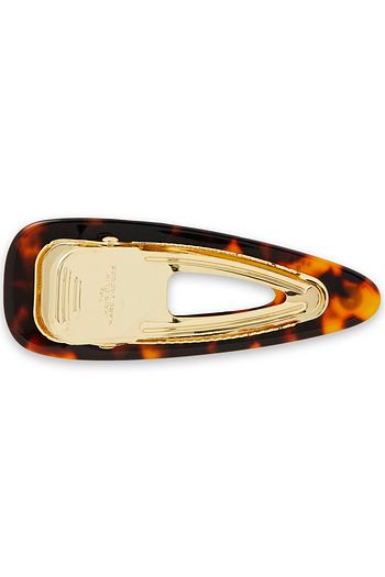 THE MARC JACOBS Haarspange aus Harz mit Schildplattprint und Kristallen