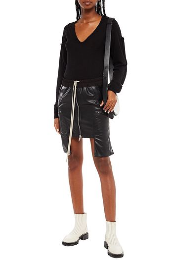 RICK OWENS Flanged cutout cashmere sweater
