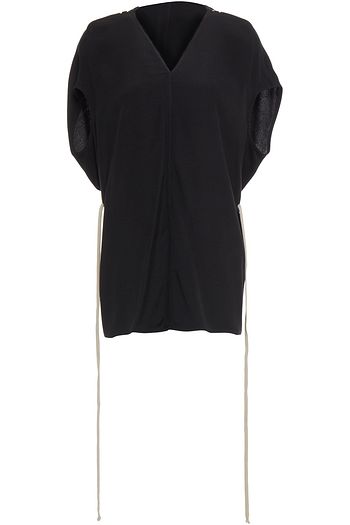RICK OWENS Island gathered crepe top