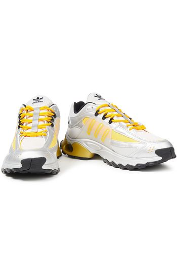 ADIDAS ORIGINALS Mesh and piqué sneakers