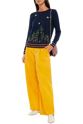 LORO PIANA Embroidered cashmere sweater
