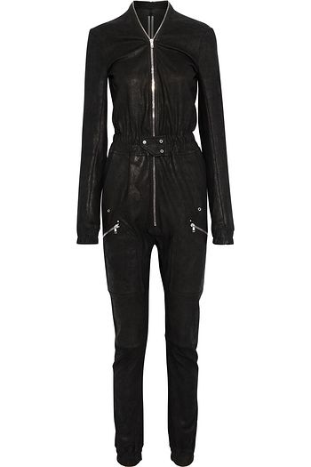 RICK OWENS Performa Bodybag leather jumpsuit