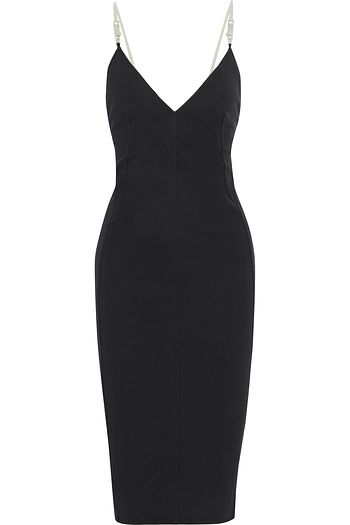 RICK OWENS Maillot cotton-blend crepe midi dress