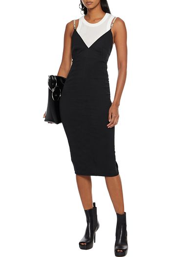 RICK OWENS Maillot cotton-blend crepe midi dress
