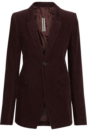 RICK OWENS Cotton-corduroy blazer