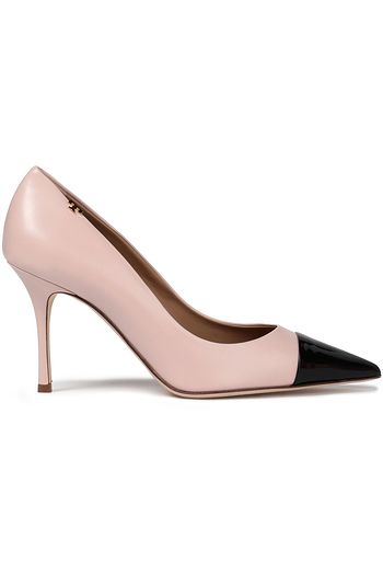 TORY BURCH Penelope smooth and patent-leather pumps