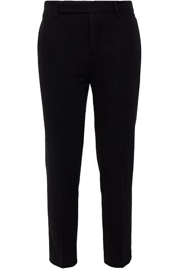 RICK OWENS Cotton and wool-blend slim-leg pants