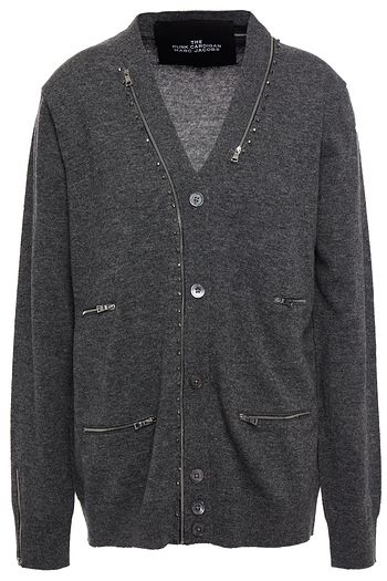 THE MARC JACOBS Embellished mélange wool cardigan