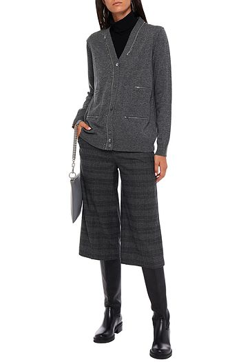 THE MARC JACOBS Embellished mélange wool cardigan