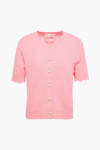 THE MARC JACOBS Embellished scalloped cashmere cardigan