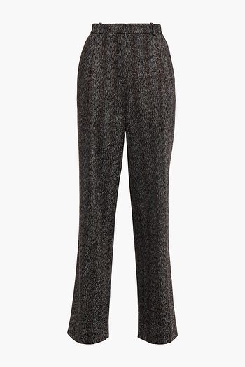MISSONI Metallic knitted straight-leg pants
