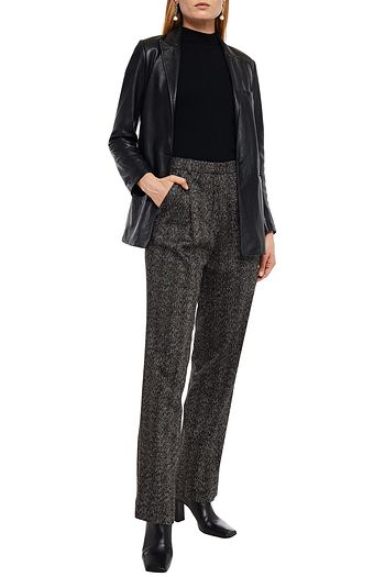 MISSONI Metallic knitted straight-leg pants