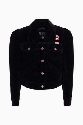 THE MARC JACOBS Embellished gathered cotton jacket