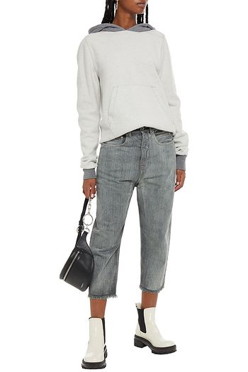 DRKSHDW BY RICK OWENS Cropped mid-rise straight-leg jeans