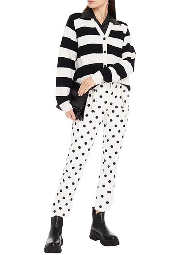 THE MARC JACOBS Distressed striped wool cardigan
