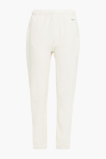 RAG & BONE Printed French cotton-terry track pants