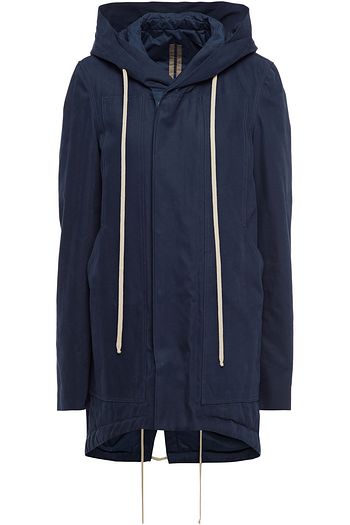 DRKSHDW BY RICK OWENS Naska cotton-twill hooded coat
